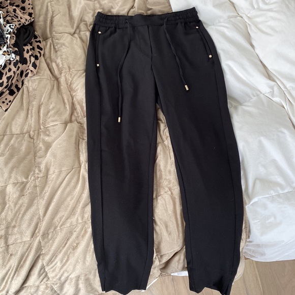 H&M Black Drawstring Trousers - Picture 2 of 2